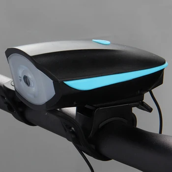 2 ÎN 1 LED Biciclete Lumina Bicicleta Cu Clopot Electric Detectorul de Sonerii Comutator Claxon Bicicleta Biciclete Lampa de Baterie Built-in de Încărcare USB