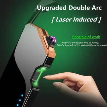 Laser Neobișnuit cu Plasmă Brichetă Electrică USB Vânt fără flacără Brichete Gadget-uri Pentru Barbati Tehnologie Dropship Furnizori