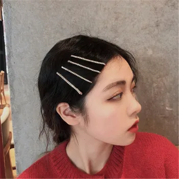 Părul Clip De Prindere Seturi Ac De Păr Pentru Femei Stras Fată Geometrice Coreean Lucrate Manual Moda Accesorii Cap Mujer En-Gros