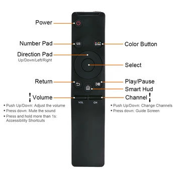 Înlocuirea TV Remote Controller nou Pentru BN59-01259B BN59-01259D Samsung LED 3D Smart Player Telecomanda IR