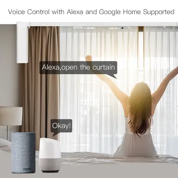 Noul wi-fi Inteligent Cortina Orb Motor Alexa Google Casa Tuya Control Broadlink RF Control de la Distanță Electric Etapă Perdele