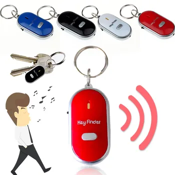 1 Fluier Key Finder Mini Breloc Alarmă cu LED-uri Intermitente de Sunet Portofel Pierdut de la Distanță Key Finder Copilului și în Vârstă de Localizare Breloc