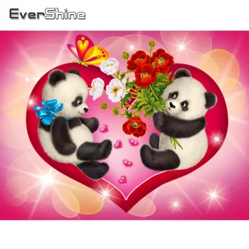 EverShine 5D DIY Diamant Pictura Panda Full Piața Diamant Mozaic Animale Cruce Cusatura Broderie Imagine De Stras Arta de Perete
