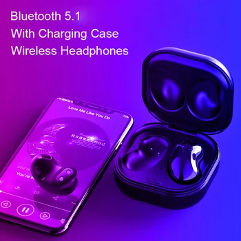 Căști fără fir Bluetooth 5.1 TWS Căști cu Microfon Bluetooth Cască setul cu Cască Stereo pentru IOS Samsung Muguri Live