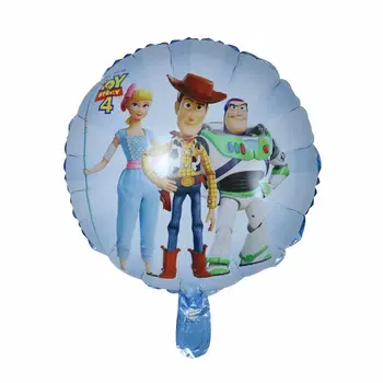 50pcs Story Buzz An-Lumina Balon Desene animate Folie cu Heliu Baloane Albastre Jucărie pentru Copii Globos Fericit Ziua de naștere Petrecere Copil de Dus Balon