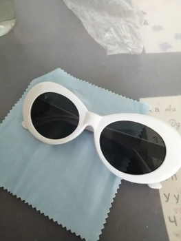 2021 ochelari de cal Kurt Cobain ochelari ovale ochelari de soare femei la moda Vintage retro ochelari de soare Femei alb negru ochelari UV