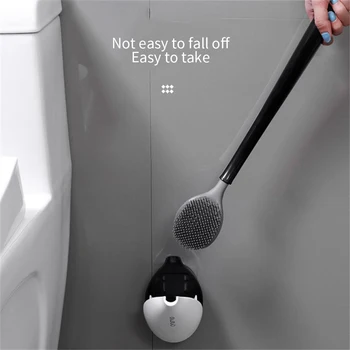 Silicon Toaletă Perie Pentru WC Accesorii Drainable Perie Wc Montat pe Perete Instrumente de Curățare Acasă Seturi de Accesorii pentru Baie