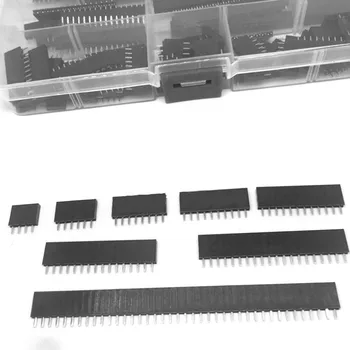 120PCS 2.54 mm 4/6/8/10/12/16/20/40P Pin pot fi Stivuite Picioare Lungi Potrives Antet Scut Conector Kit de Brand Nou Și de Înaltă Calitate