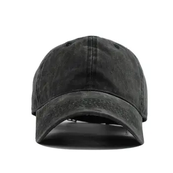 Johnny Cash Denim Șapcă de Baseball Capac Vintage Spălate în Dificultate Bumbac Reglabil Pălărie pentru Bărbați și Femei Negru
