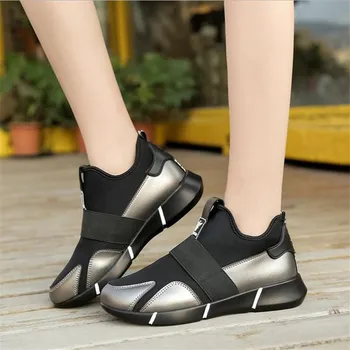 2020 Femei Adidași Vulcanizat Pantofi Doamnelor Pantofi Casual Respirabil Plasă De Mers Pe Jos De Apartamente De Mari Dimensiuni Pereche De Pantofi Marimea 35-42