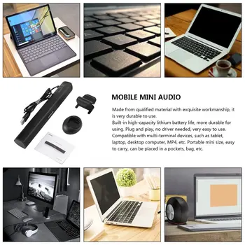 Mini Portabil USB 2.0 Stick Soundbar Difuzor Subwoofer Difuzor Notebook Speaker Pentru Laptop, Tablet PC Picătură de Transport maritim