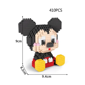 Disney nanobrick Minnie Mickey Mouse desene animate cifre micro blocuri de diamant Pluto câine clădire din cărămidă Goofy jucărie de învățământ pentru copii