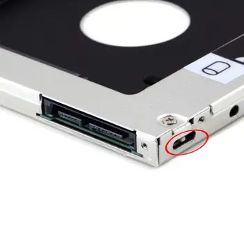 Universal de Aluminiu al 2-lea HDD Caddy 9.5 12.7 mm SATA 3.0 Hard Disk Cutie Optibay Cabina de 2.5 SSD Pentru Laptop DVD-ROM