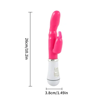 Dildo Vibrator Rabbit G-Spot Dublu Vibrator pentru Clitoris Stimulator Vaginal Masaj Jucarii Sexuale Pentru Femei Masturbare picătură de transport maritim
