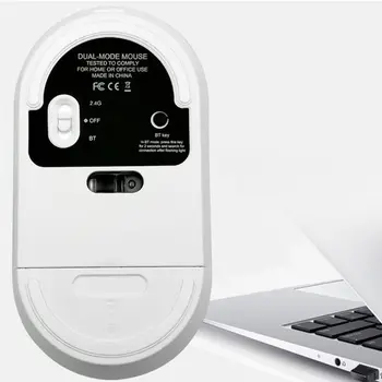 Ultra-subțire Mouse-ul fără Fir Chargable Bluetooth 5.1+2.4 G Dual în Modul de Jocuri de noroc Șoareci Optice pentru Calculator