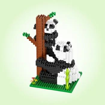 Minunat Big Panda Bloc Drăguț Creativitatea Animal Cărămizi 3D Model Asamblat Jucarii Pentru Copii, Cadouri de Ziua de naștere Acasă Gurnishings