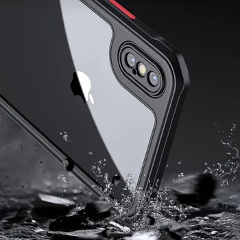 Anti-cădere Clară de Caz pentru iPhone X XR XS Max SE 2020 7 8 Plus Caz Plastic Dur Capacul din Spate Pentru iPhone 11 Pro X XR XS Max Cazuri