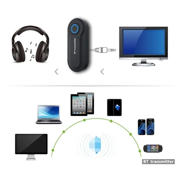 Noul Mini USB Audio Bluetooth Transmițător TV, Calculator, Laptop 3.5 mm Stereo Wireless Audio Adaptor Dispozitiv de Transmisie