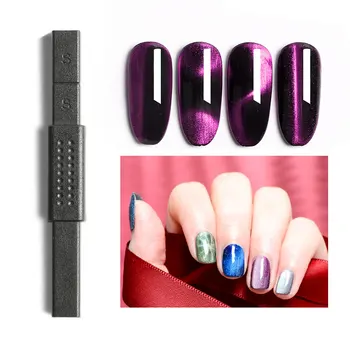 Două Capete 5D Cat Eye Gel Tabla Magnetica Grosime Magnet Puternic Stick pentru UV Gel de unghii Manichiura Nail Art Instrument