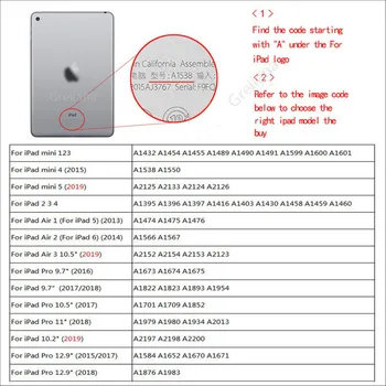 De caz pentru iPad Pro 9.7 2016 A1673 A1674 A1675 Acoperi,de 360 de Grade de Rotație Coperta de Piele de Somn Inteligent de Caz pentru ipad pro 11 cazul în 2020