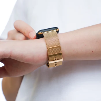 Milanese Loop Curea Pentru Apple Watch Band 44mm 40mm 42mm 38mm Accesorii brățară din Oțel Inoxidabil correa Iwatch serie se 6 5 4 3