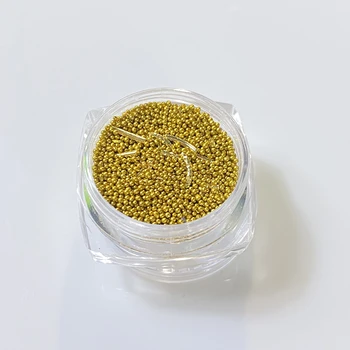 YANRUO 2021 Nou Toate Rețelele de Unghii Mici Oțel Caviar Margele de Aur Seria Nit se Amestecă Dimensiunea 3D Design de Bijuterii Manichiura Decor