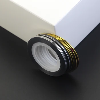 0,8 mm Aur, Argint Unghii Striping Linie de Bandă 10buc Benzi Adezive Autocolant Decalcomanii de Unghii Folii de BRICOLAJ Decoratiuni de Arta Unghiilor