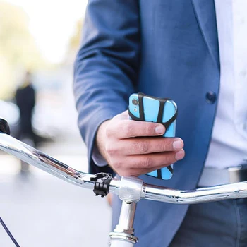 360°de Telefon Mobil Mount Titularului de Silicon Pentru Motociclete Biciclete rezistent la Socuri Suport Accesorii pentru Biciclete suport de Telefon Suporturi pentru Biciclete
