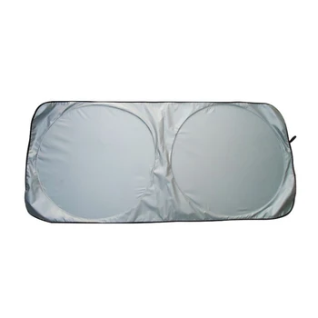 58x28 inch Auto Parbriz Parasolar Folie de Argint UV, parasolar Fata Geam Reflector pentru Exterior Masina Personala Decor