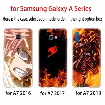 De lux Pentru Samsung Caz A72 A71 A70 A51 A52 A50S A50 A32 A42 A21S A20S A20 A30 A12 5G A8 A7 A6 Plus Anime Manga Fairy Tail