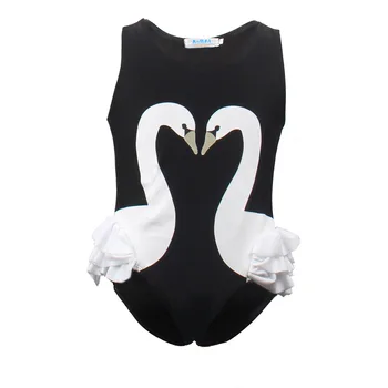 2021 Nou O singură Bucată Costume de baie Flamingo Zburli Stil pentru Copii Costume de baie Fete Bikini de Vară Seturi de Copii costum de Baie Minunat Swimwea
