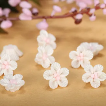 50Pcs 3D Roz cu Flori Colorate Acrilice Nail Art Design Farmece 12mm Rășină Floare Pietre Pentru UV Polish Pietre Decor Sfaturi