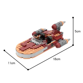 NOI 76271 Luca e Speeder Set Jucarii Star Wars Nava spatiala Battleshipal Blocuri Caramizi Asamblare DIY Jucarii Cadou Colecta