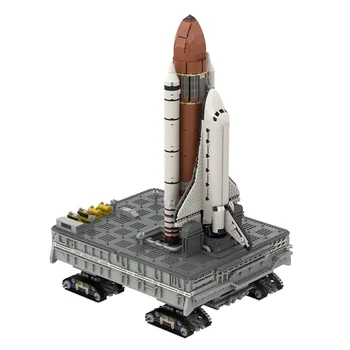 MOC Lansarea Navetei Spațiale Platforma de Bază Blocuri de Rachete Suport de Aeronave Model de Cărămizi Idee DIY Jucării Pentru Copii Kid Cadouri