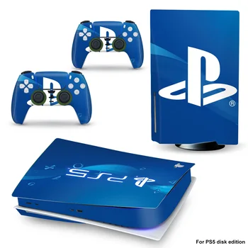 PS PS5 Disc Standard Edition Piele Autocolant Decal Acoperire pentru PlayStation 5 Console si Controller PS5 Piele Autocolant Vinil