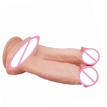 Dublu-cap Vibrator Portabil Cuplu de Lesbiene Jucărie Femei Masturbare Instrument Stimula Anusul și Vaginul Fraier Mare Penis Jucării pentru Adulți