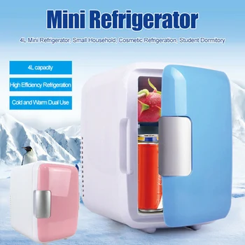 4L Mini Cămin Frigider Mic Cu Congelator Frigider Cooler mai Cald Office Home Mașină Frigider Mini Frigider Acasă Cooler