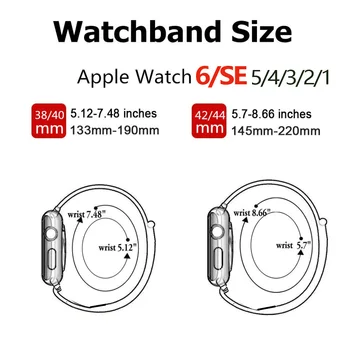 Curea nailon pentru Apple Watch Band 44mm 40mm iWatch 42mm 38mm Smartwatch-Bratara Buclă Brățară Sport Apple Watch 3 4 5 6 SE 2