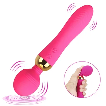 G Spot cu 18 Viteze Vibrator Puternic Jucarii Sexuale pentru Femei AV Baghetă Magică Dual Motors Corp Masaj Clitoris Biberon Stimulator