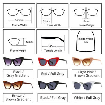 Ralferty Vintage pentru Femei ochelari de Soare Retro Ochi de Pisică Ochelari de Designer de Brand 2021 Negri UV400 Nuante pentru Femei oculos feminino C244