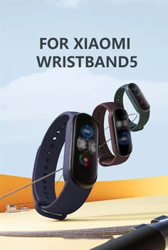 A pictat Pentru Xiaomi Mi Band 5 trupa ceas Bratara de Înlocuire Pentru Xiaomi Mi band 5 ceas Inteligent Bratara de Silicon