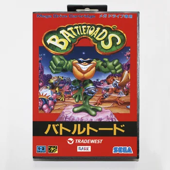 Battletoads 16bit MD Carte de Joc Pentru Sega Mega Drive/ Genesis cu Cutie de vânzare cu Amănuntul