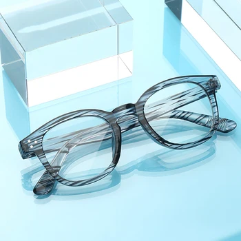 2021 nou lumina albastra anti-ochelari oglindă plană mare cadru retro bărbați și femei de moda de lux clar ochelari cerc fete ochelari de vedere