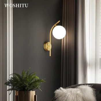 Modernă cu LED-uri Lumini de Perete Nordic Design Lampă Pentru Camera de zi Dormitor Baie de Aur Oglindă de Machiaj Lampa Home Decor Interior de Iluminat