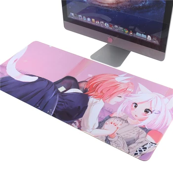 DJ Pisică Fată Anime Neko Fata Hentai catgirl mari mouse pad 600x300 90x400 mousepad Hentai! desktop-ul calculatorului hartă