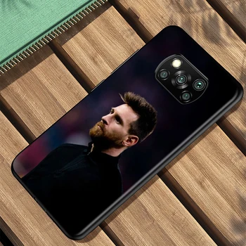 Lionel Messi Pentru Xiaomi Poco X3 NFC M2 X2 F2 F3 C3 M3 F1 Pro Km Juca A3 A2 A1 6 Lite Negru Moale Caz de Telefon