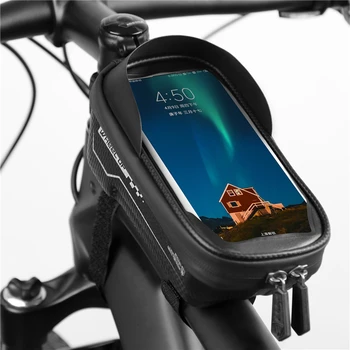 Hard Shell Bicicleta Pachetului De Biciclete De Munte Fața Fascicul Pachet Conductă De Telefon Mobil Rezistent La Apa Pachetul Șa Pachet Echipament De Echitatie