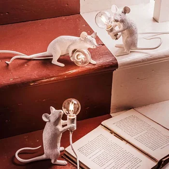 Anime Cameră Decor Lampa Mouse-ul de Birou de Lumini Cadou Drăguț Decor Ornamente Copil Lumina de Noapte Plug în Noptiere pentru Dormitor