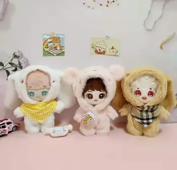 DIY 20cm Baby Doll Papusa de Plus Haine Minunate de-o bucată de îmbrăcăminte de Jucărie, Păpuși, Accesorii pentru Coreea de Idol schimba hainele Păpuși