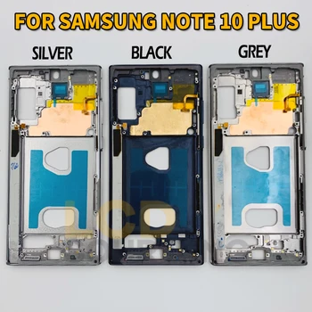 Mijloc Rama Pentru Samsung Galaxy Nota 10+ Plus Fata Rama Bezel Locuințe Pentru Samsung Nota 10 de Mijloc Cadru Înlocui cu Adeziv